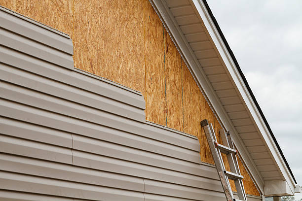Professional Siding Repair technician working in Hampton, MD